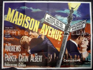 A poster for Madison Avenue 