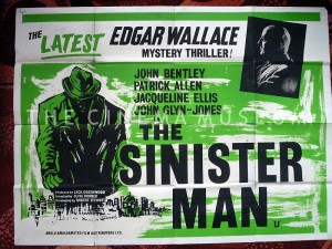 A poster for The Sinister Man