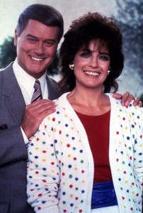 J.R. and Sue Ellen Ewing from Dallas TV show