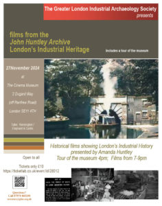 Greater London Industrial Archaeology Society event poster